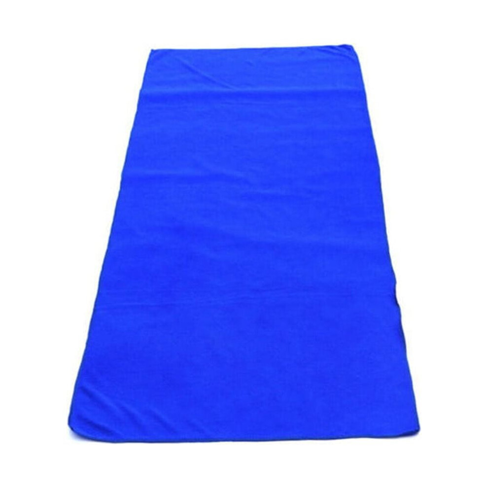 60*160Cm Large Microfibre Towel For Car Drying Cleaning Waxing Polishing Blue 9395123520117