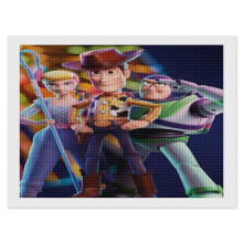 Trealamh Péintéireachta Ealaíne Diamant Toy Story do Dhaoine Fásta, Comhoiriúnach le Diamaint Bhabhta Druileála Lán 5D, Ceardaíocht Ealaíne