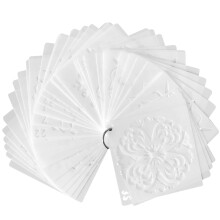 36 sztuk plastikowych malowanych dekoracji DIY z pustym wzorem mandali, szablony do malowania tapet, narzędzie do rysowania (jak pokazano)