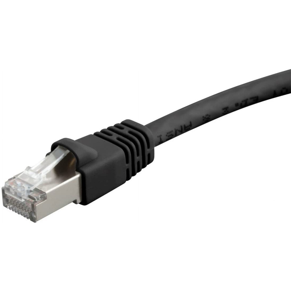 124360 Cat6a Ethernet Patch Cable - Network Internet Cord - Rj45, 550Mhz, Stp, Pure Bare Copper Wire, 10G, 9395123616957