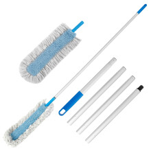 FUYGRCJ Microfiber Duster with Extension Pole, Multifunctional Reusable Cleaning Tool Compatible with Furniture & Under Appliances
