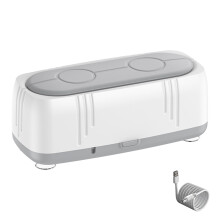 SUSUchens Jewelry Cleaner Portable Household Cleaning Machine Large Capacity Battery Powered Rechargeable Ultrasonic Cleaner Size B