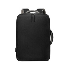 Plecak podróżny PAVEOS, biznesowy, torba podróżna na samolot, mieści laptopa 15,6 cala z portem ładowania USB, czarna