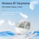 jixopn Wireless Gaming Headsets Bluetooth-Compatible 5.3 for Smartphone(White) 6