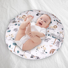 Qwtwty Car Neck Pillow Breastfeeding, Compatible with Baby Lying, Emesis Slope Cushion, Soft Double-sided, Detachable Cover