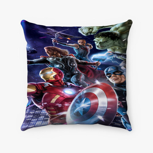 AIVO The Avengers Προσαρμοσμένη Μαξιλαροθήκη Εξατομικευμένη Τετράγωνη Μαξιλαροθήκη από
