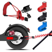 Anti-theft Lock Disc Brake Lock with Steel Wire for compatible with Xiaomi M365 Pro 2 1S Electric Scooter Lock blue