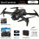 Μαύρο πτυσσόμενο drone με διπλή κάμερα, αποφυγή εμποδίων 360, ηλεκτρικά ρυθμιζόμενο, 1