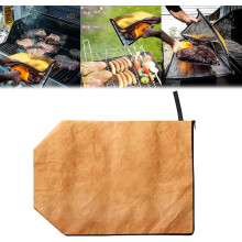 Grillteppe for hvile av kjøtt - Gjenbrukbar isolert hvilepose med glidelås, vanntett og sammenleggbar, kompatibel med griller