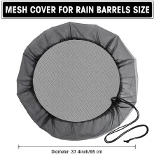 Housse de protection en filet pour récupérateur d'eau de pluie, compatible avec Amazon Cross-Border, filtre anti-moustiques et anti-feuilles pour