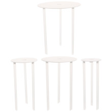 4 Sets of Cake Separator Plates Reusable Plastic Cake Holders Set Tiered Cake Construction Stacking Tools