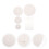 4 Sets of Cake Separator Plates Reusable Plastic Cake Holders Set Tiered Cake Construction Stacking Tools 3