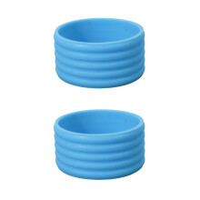 rygai 2Pcs Pickleball Paddle Grip Band, Elastic Overgrip Handle Silicone Anti-slip Ring for Pickleball, Badminton, Table Tennis Rackets