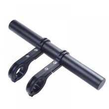 Prettyui 20cm Bicycle Handlebar Extended Bracket Bike Headlight Mount Bar Computer Holder Lantern Lamp Support Rack Aluminum Alloy Stand