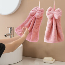 Serviette à main Ywbawe en forme de nœud, ultra-absorbante et ne peluche pas, idéale pour la cuisine, la salle de bain, le séchage des cheveux et
