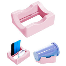 Liquidación de Zeceouar: Soporte para tazas + raspador, compatible con tazas pequeñas de silicona, tazas Tomak y soportes para tazas de vidrio.