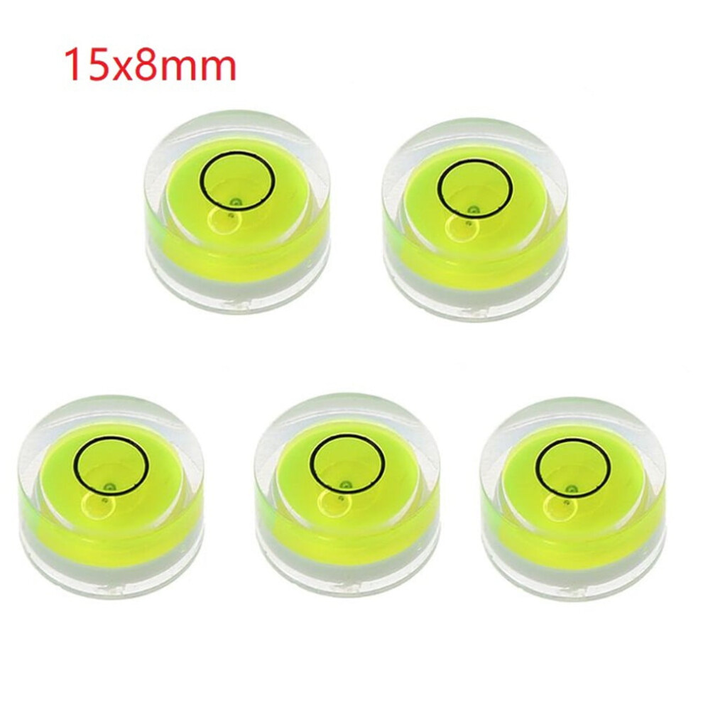5Pcs Round Bubble Level Spirit Level Bullseye Level Measurement Instrument 9395123724805