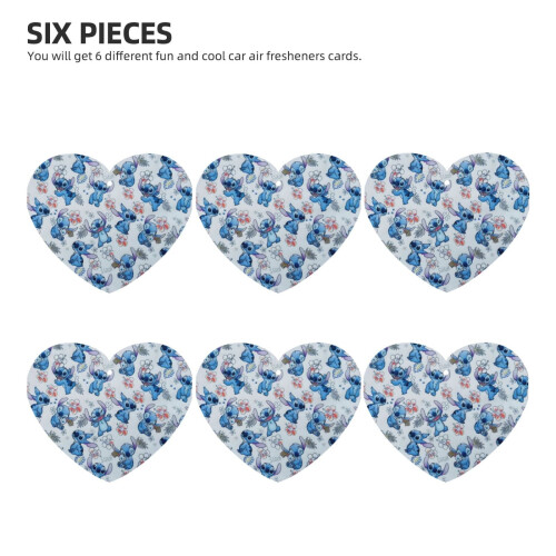 Αρωματικά χώρου αυτοκινήτου Stitch6pcs με άρωμα λεβάντας, αρωματικό αυτοκινήτου για 1