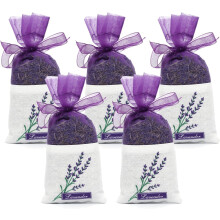 1 Pack/5 Pack/10 Pack Lavender Sachets for Drawers, Closets, Cars, Gym Bags – Natural Dried Lavender Flowers, Long-Lasting Fresh Scent
