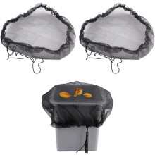 Xubond Garden Tools, Tool Barrels Diameter Rain For Net Butt Adjustable Harvesting Cover Patio Garden Couch Cover, Black, Car Seat Cover