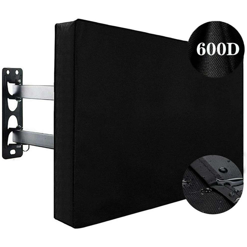 Wsyw 65-70" 600D Outdoor Waterproof Tv Cover Weatherproof 360 Led Screen Protector Black 9110895168233