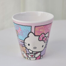 New Kitty bowl and plate set household melamine children‘s rice bowl student-specific cute anti-scalding food-grade tableware