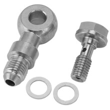 Banjo Brake Fittings with Turbo Hose Barb, Load Capacity and Sealing for Hitachi HT06 IHI RHB3 RHF3