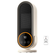 1200W Portable Electric Space Heater with Ceramic Fast Heating, TipOver and Overheat Protection for Bedroom and Office