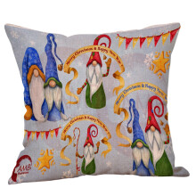 Xubond Christmas Ornaments Faceless Doll Pillow Covers Santa Claus Pattern Pillowcase Pillow Case Multi-color Christmas Fabric