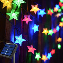 Solar String Fairy Lights Outdoor, 39ft 100LED Waterproof Twinkle Lights for Garden, Patio, Deck, Fence, Party - Multicolor