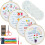 Duety 4Pcs Embroidery Starter Kit for Beginners, Colorful Patterns, Hoop, Scissors, Threads, Needles, Compatible with Craft Gifts 1