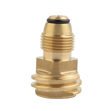 5Pcs Brass POL to QCC1 Propane Tank Adapter, Leak Seal Converter for Gas Grill