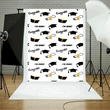YiFudd Graduation Backdrops Vinyl Wall 3x5FT Digital Background Photography E