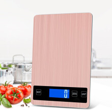 Balance de cuisine Daiosportswear avec fonction tare, affichage du poids en grammes et en onces, limite de mesure de 5 kg (11 lb), acier inoxydable