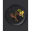 JoyJolt Mesa 6pc Stoneware 10.5" Dinner plate set - Matte Black 6
