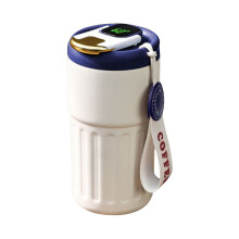Thermos à café XIUH 450 ml, affichage de la température, acier inoxydable 316, couvercle en PP et joint en silicone, étanche pour une utilisation