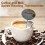 Termômetro para espumar café e chocolate - Aço inoxidável, compatível com jarras de 350ml, 590ml e 950ml, mostrador de 5cm e haste de 12,5cm, 6