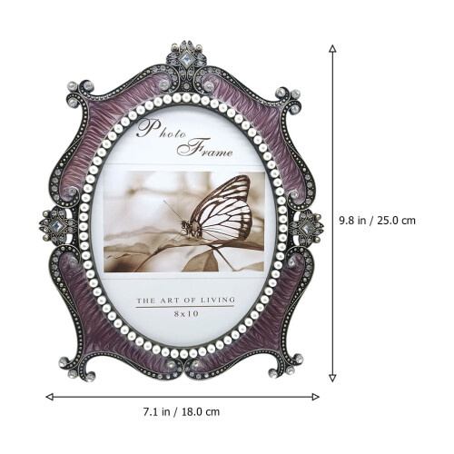 Cadre photo, support en métal, décoration classique, support pour mariage 1