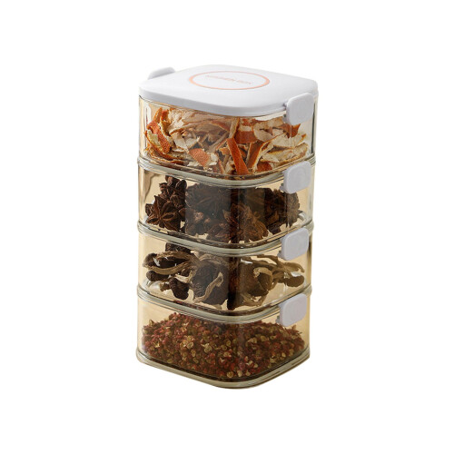 Xubond Kitchen Essentials, Ράφι Μπαχαρικών, Κουτί Ζαχαριέρας, Δοχεία Μπαχαρικών με 1