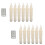 YiFudd12PCS Λειτουργούν με Μπαταρία χωρίς Φλόγα LED Κωνικά Κεριά Φωτιστικά Κεριά 1