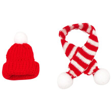 Xerdsx1Ensemble de décorations brodées pour couvercles de verres à vin, décorations de Noël pour la maison et les fêtes, sac à vin et