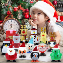 Ranliy13Pcs Assortiment de jouets à remonter pour chaussettes de Noël, cadeaux de fête et sachets-cadeaux