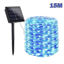 Upgraded 5M-30M Solar String Lights, LED Copper Wire Fairy Lights, Waterproof Outdoor Decorative Lights for Garden, Yard, Party, Wedding, Christmas