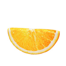 Coussin en peluche Oxodoi en forme de tranche de fruit, 39 cm, coussin rembourré en forme de tranche d'orange, doux et kawaii, idéal pour la