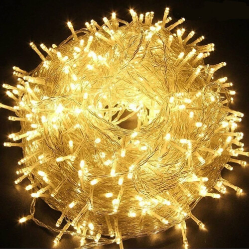 100ft300LED Φωτιστικά σε Κορδόνι, Χριστουγεννιάτικα Βύσματα Αδιάβροχα 8 Λειτουργίες