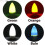 Lot de 3 ampoules LED E14 colorées, bleues. 4