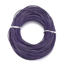 10m Cowhide Leather Cord Leather Jewelry Cord Jewelry DIY Making Material Round Dyed Purple 2mm