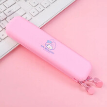 Estuche para lápices de silicona con diseño de Kuromi Mymelody y dibujos animados. Estuche para lápices de anime Cinnamoroll. Bolsa de papel para