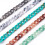 Corrente de acrílico de 5 fios com elos em cores sortidas: 13x10~10,5x2,5~3mm, 70cm/fio (27,56 polegadas). 1