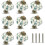 12-pack Ivory and Green Ceramic Knobs - Pumpkin Cabinet Knobs Retro Dresser Knobs - Vintage Drawer Pulls with Screws for Cabinet Drawer Wardrobe 2